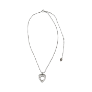 Nff  Heart Hole Necklace Silver