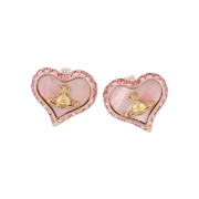 (W) Vivienne Westwood Petra Earrings Pink Gold