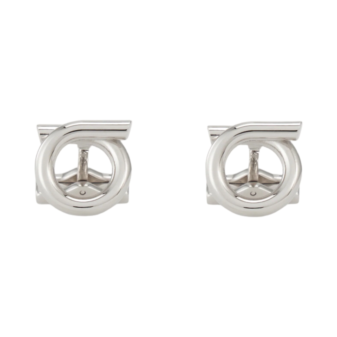 770381-780311 Ferragamo Gancini Cufflinks Palladium