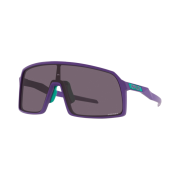 Oakley Sutro Matte Electric Purple Frame Prizm Grey Lenses Low Bridge Fit