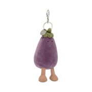 Jellycat Vivacious Aubergine Bag Charm Purple