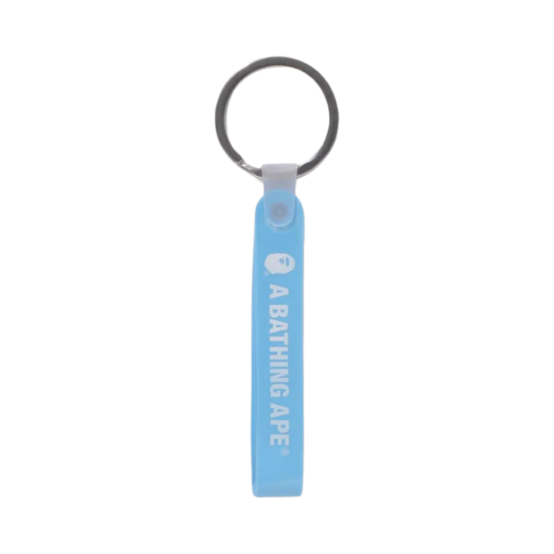 0ZXACM182065N BAPE Rubber Loop Keychain Blue