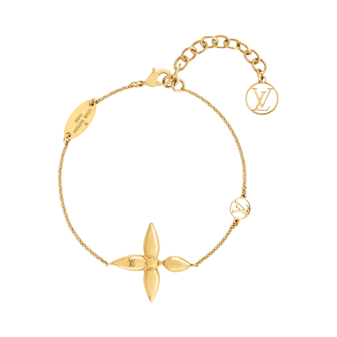 (W) 루이비통 모노그램 루이제트 브레이슬릿 골드((W) Louis Vuitton Monogram Louisette Bracelet Gold) - 1