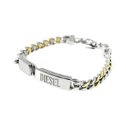 Diesel Dx1457931 Stainless Steel Chain Bracelet Silver Gold