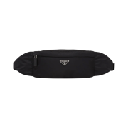 Prada Re-Nylon and Saffiano Leather Belt Bag Black