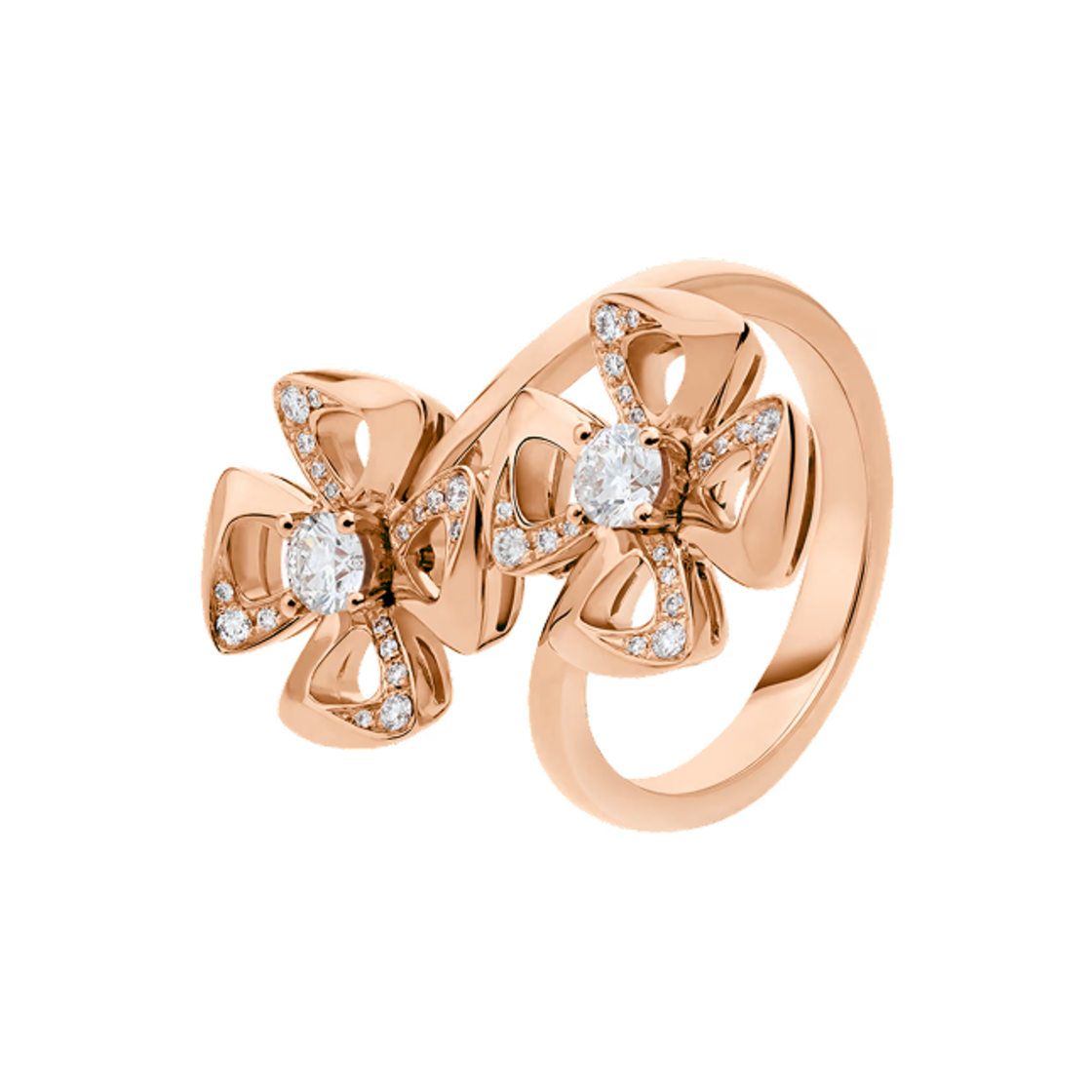 불가리 피오레버 링 로즈 골드 다이아몬드(Bulgari Fiorever Ring Rose Gold Diamonds) - 1