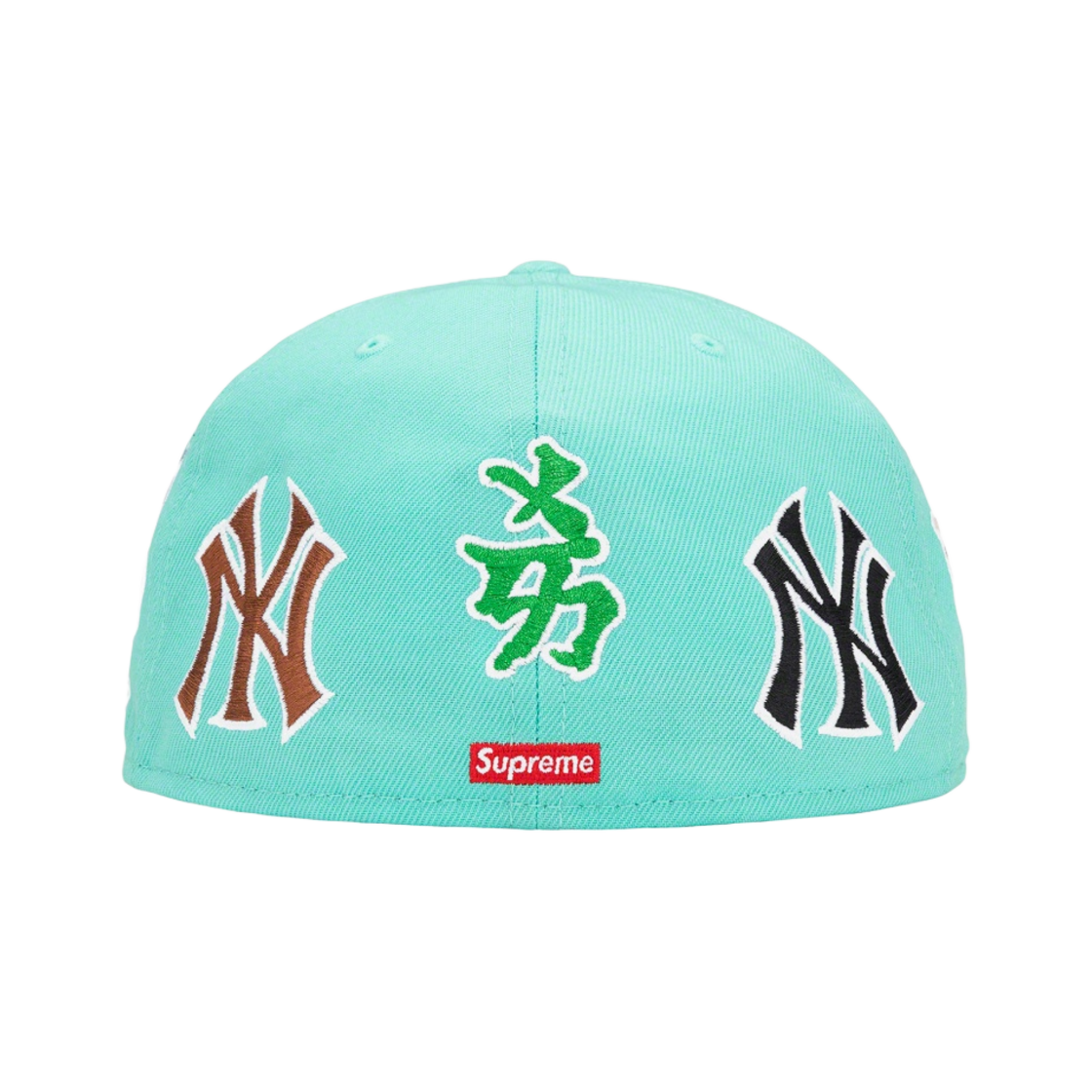 슈프림 x 뉴욕 양키스 간지 뉴에라 라이트 아쿠아 - 22FW(Supreme x New York Yankees Kanji New Era Light Aqua - 22FW) - 3