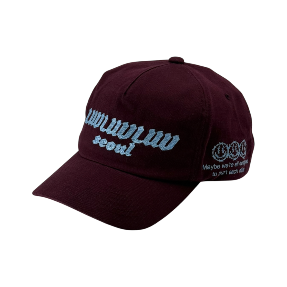 P0000MCD LUVLUVLUV MT 5P Ball Cap Burgundy