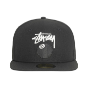 Stussy New Era 59Fifty 8 Ball Stock Black