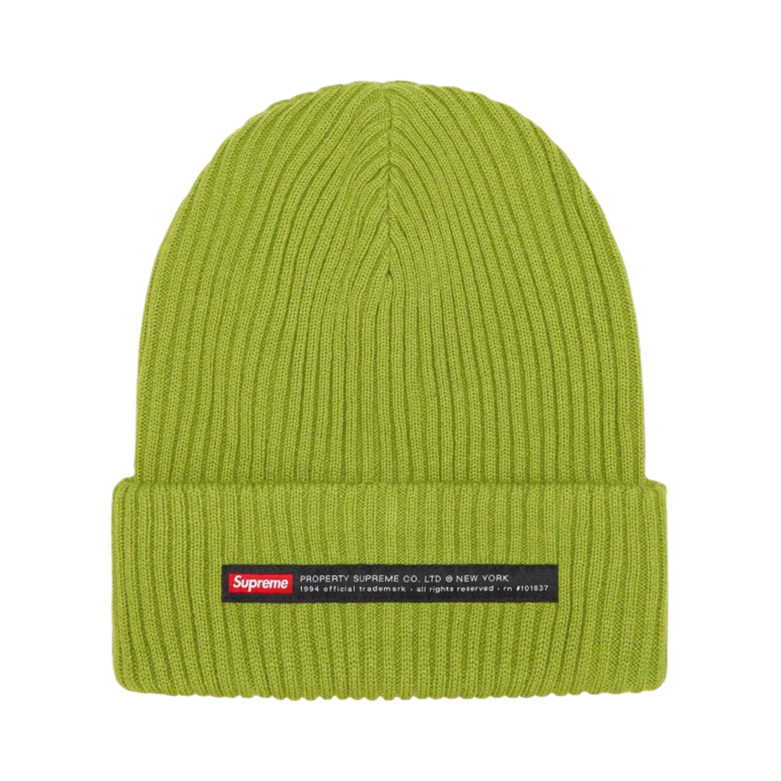 슈프림 프로퍼티 라벨 비니 올리브 - 22FW(Supreme Property Label Beanie Olive - 22FW) - 1