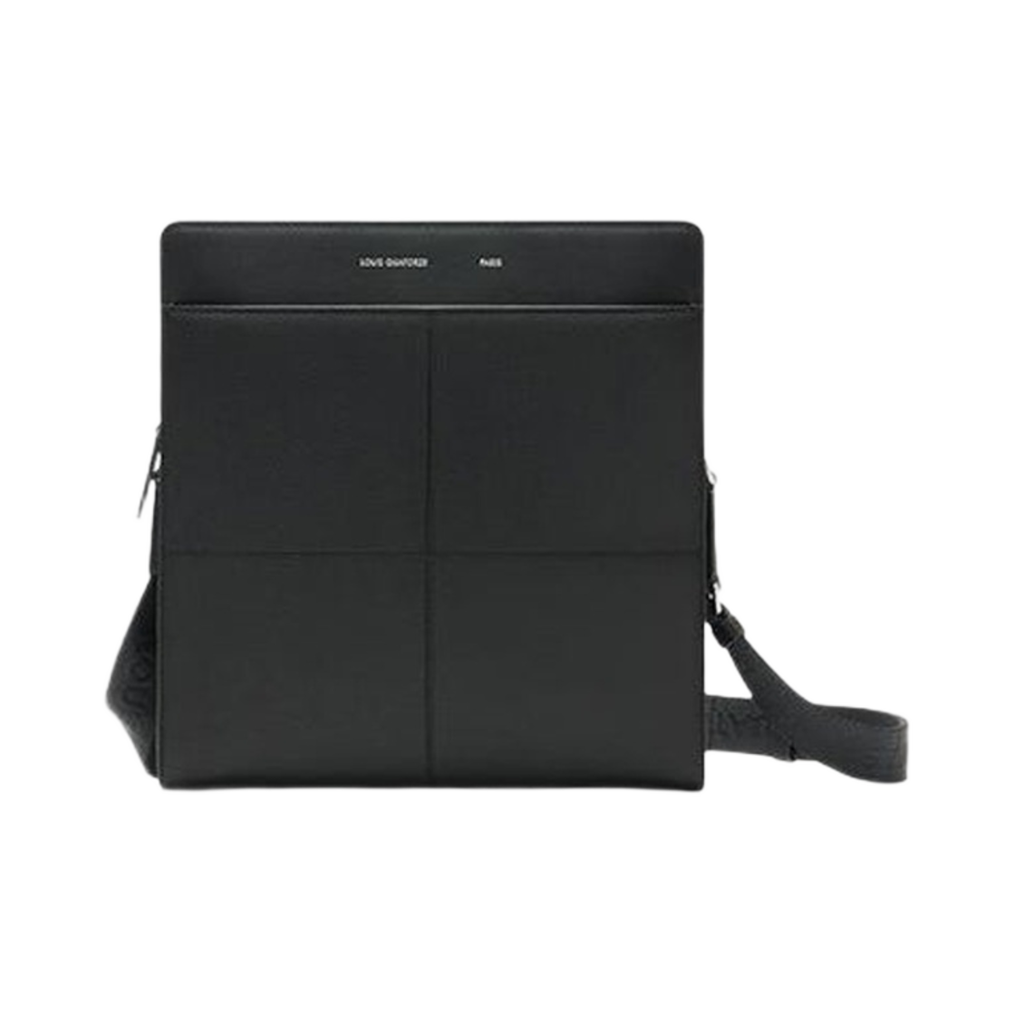 LVMR3FM04MD2BL0181 Louis Quatorze Memo Zipped Messenger Bag Black