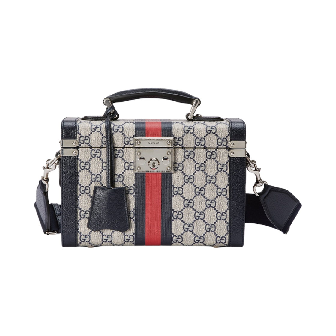 구찌 사보이 뷰티 케이스 베이지 블루 슈프림(Gucci Savoy Beauty Case Beige Blue Supreme) - 1