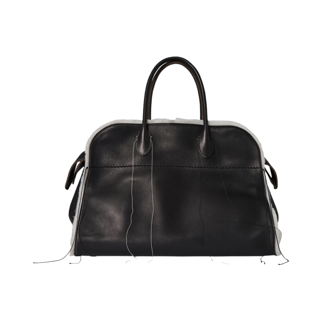 더 로우 살파 마고 15 레더 백 블랙(The Row Salpa Margaux 15 Bag in Leather Black) - 1