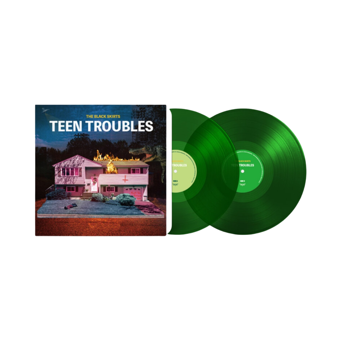 검정치마 정규 3집 파트 3 틴 트러블스 에메랄드 그린 반투명 (2LP)(The Black Skirts 3rd Album Part 3 Teen Troubles Emerald Green Transparent (2Lp))