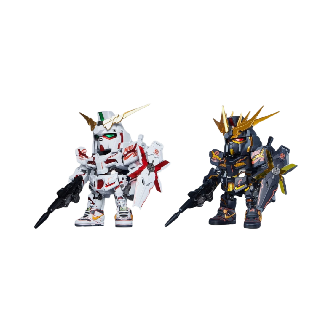반다이 x 나이키 SB 유니콘 건담 & 유니콘 건담 2호기 밴시 세트 (디스트로이 모드)(Bandai x Nike SB Unicorn Gundam Unicorn 02 Banshee Set (Destroy Mode))