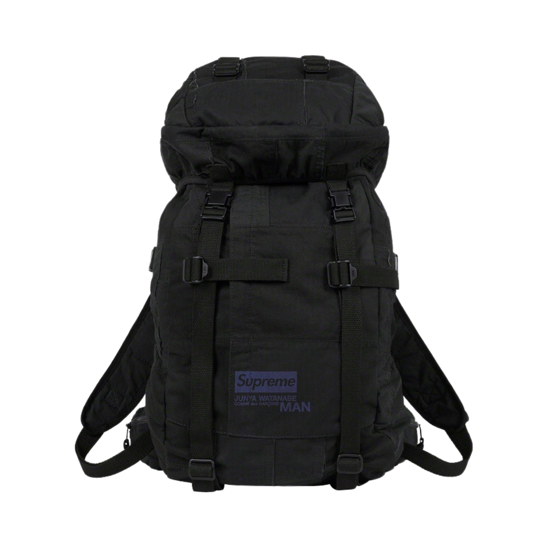 슈프림 x 꼼데가르송 준야 와타나베 맨 패치워크 백팩 블랙 - 21FW(Supreme x Comme des Garcons Junya Watanabe Man Patchwork Backpack Black - 21FW)