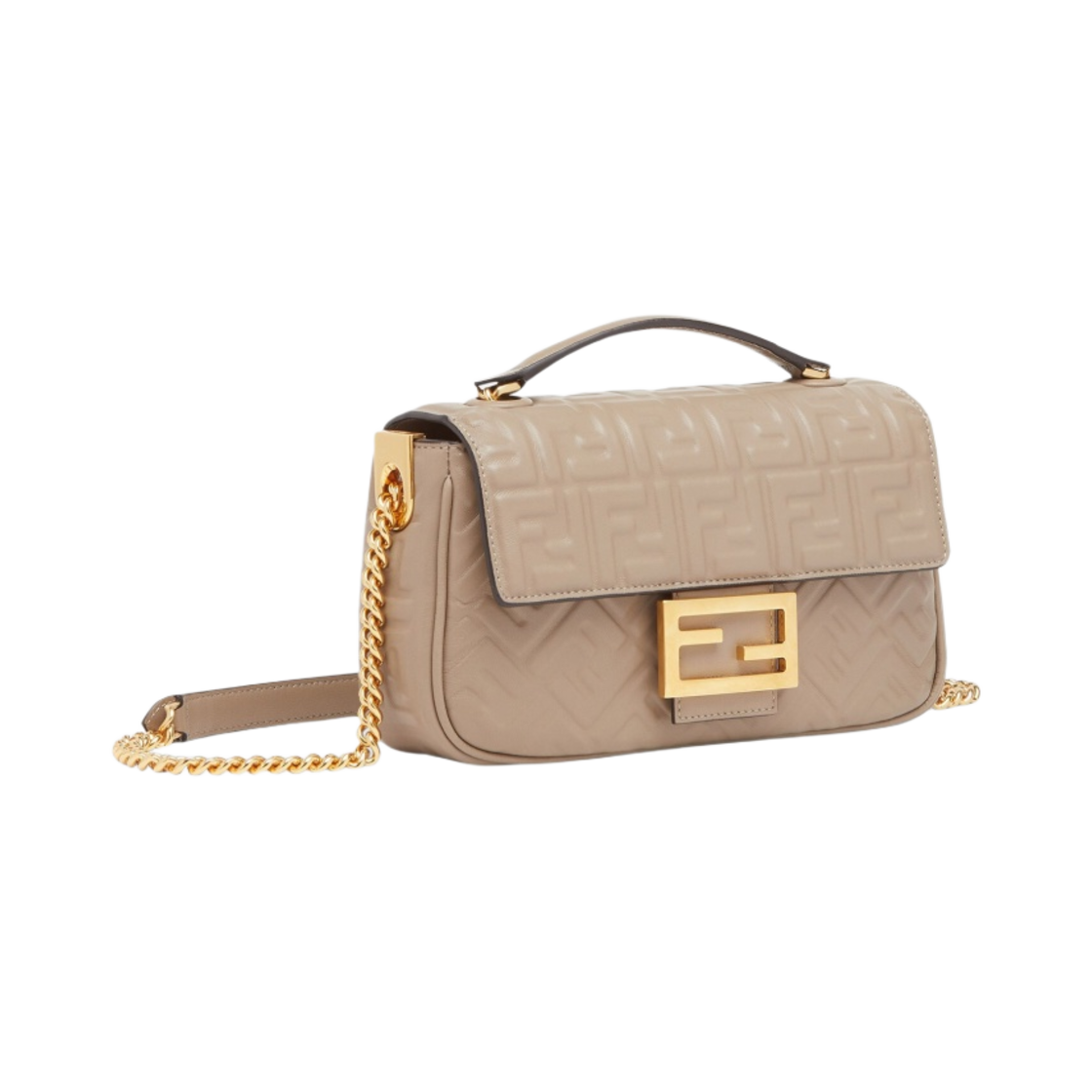 펜디 바게트 체인 미디 레더백 베이지(Fendi Baguette Chain Midi Leather Bag Beige) - 2