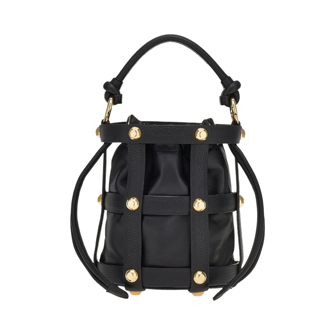 211488-752649 Ferragamo Small Cage Bag Black