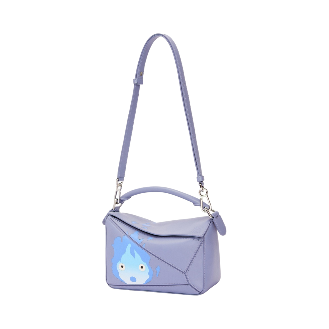 로에베 x 하울의 움직이는 성 캘시퍼 스몰 퍼즐 백 사틴 카프스킨 블루베리(Loewe x Howl's Moving Castle Calcifer Small Puzzle Bag in Satin Calfskin Blueberry) - 5