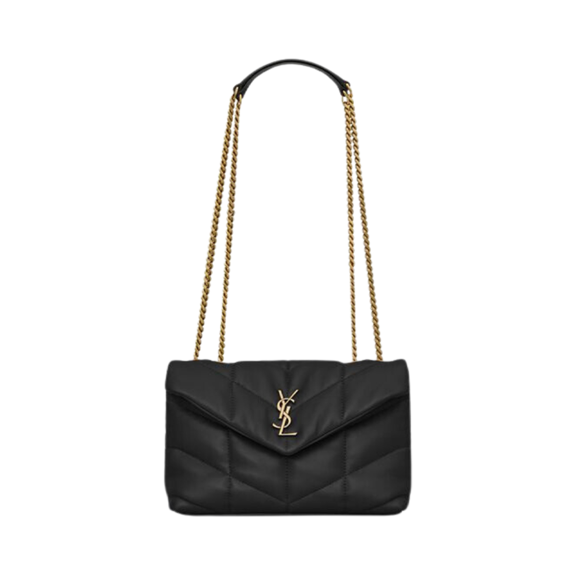 생로랑 퍼퍼 토이 백 퀼티드 램스킨 느와르(Saint Laurent Puffer Toy Bag In Quilted Lambskin Noir) - 1