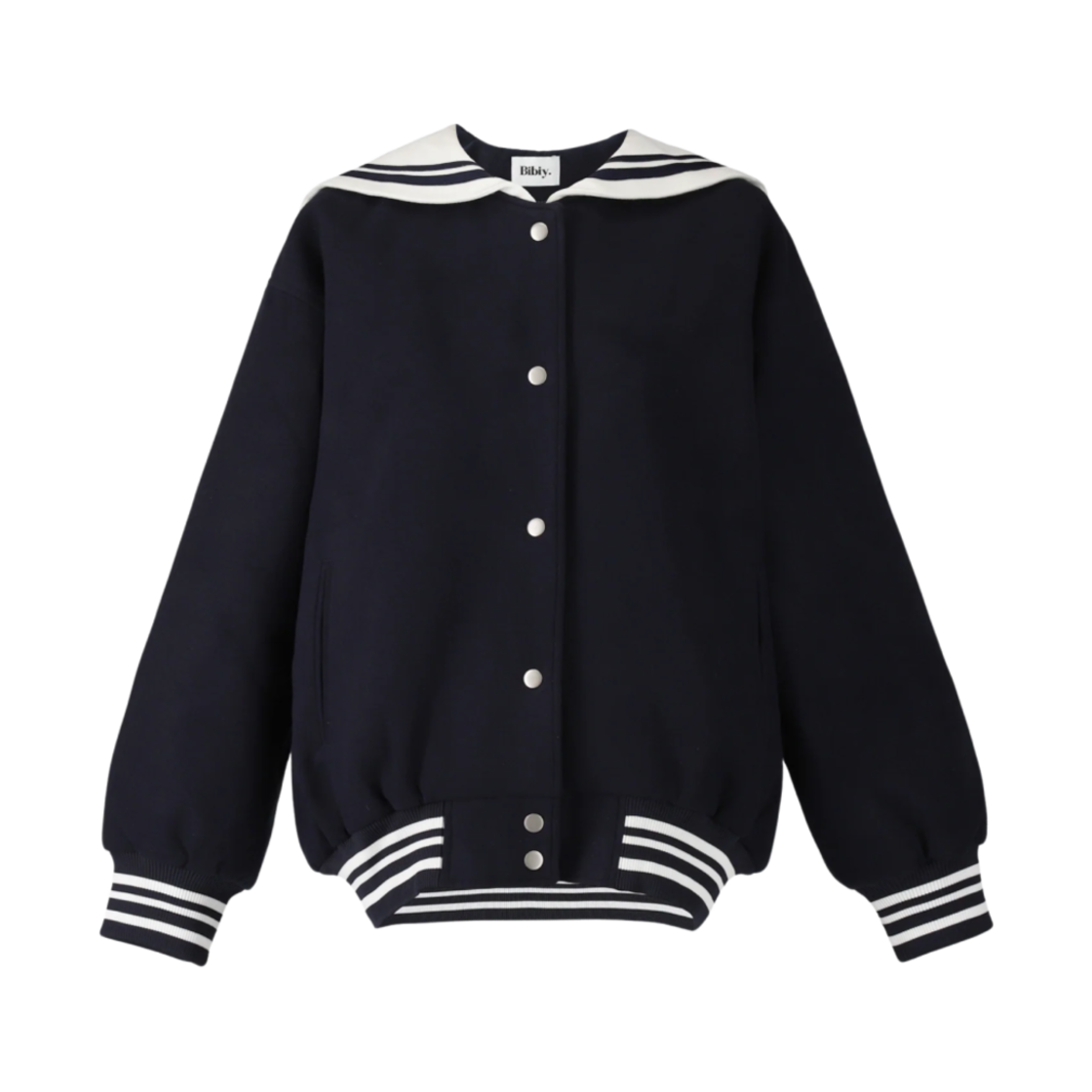 (W) 비비 루비 세일러 블루종 네이비((W) Bibiy. Ruby Sail Blouson Navy)