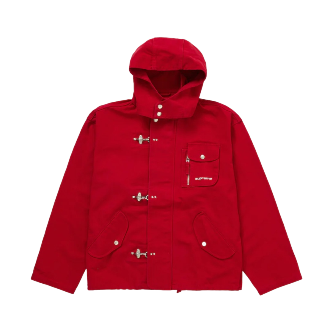 슈프림 캔버스 클립 자켓 레드 - 23SS(Supreme Canvas Clip Jacket Red - 23SS) - 1