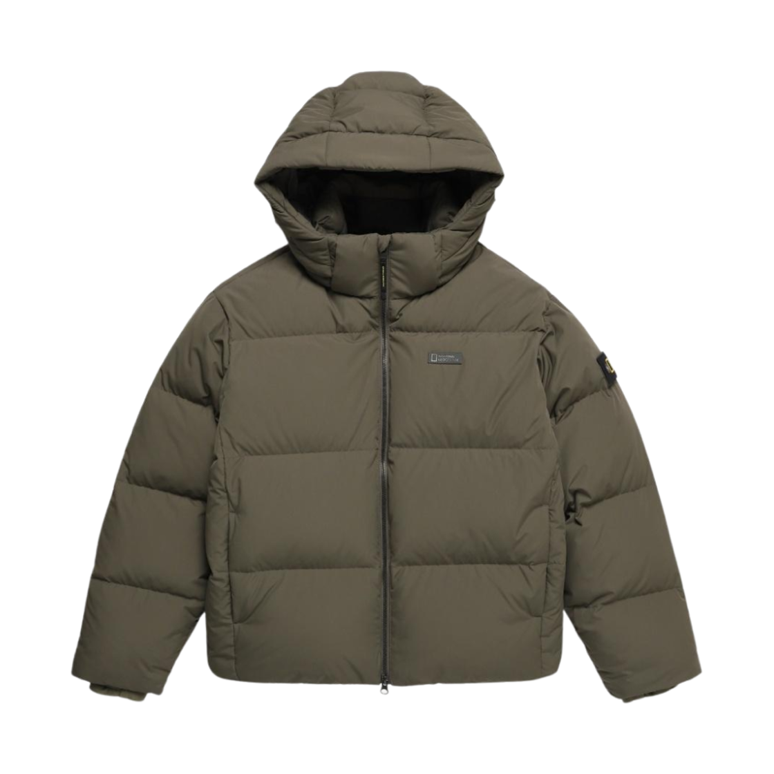 내셔널 지오그래픽 카이만 숏 렝스 구스 후드 다운 점퍼 K 모카(National Geographic Cayman Short Length Goose Hood Down Jumper K Mocha)