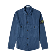 Stone Island 110WN T.CO+OLD Overshirt Avio Blue - 21SS
