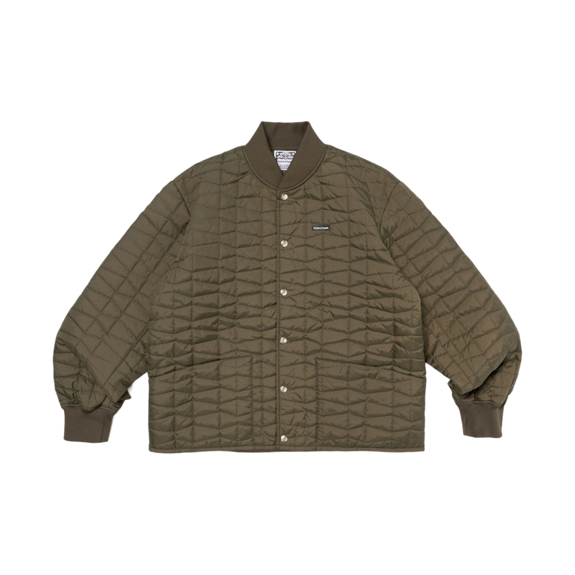 WY26JK006 Verdy Wasted Youth Quilt Puff Jacket Olive Drab
