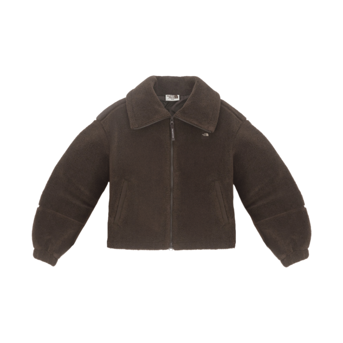NJ4FQ80J (W) The North Face White Label Puffy Fleece Jacket Brown