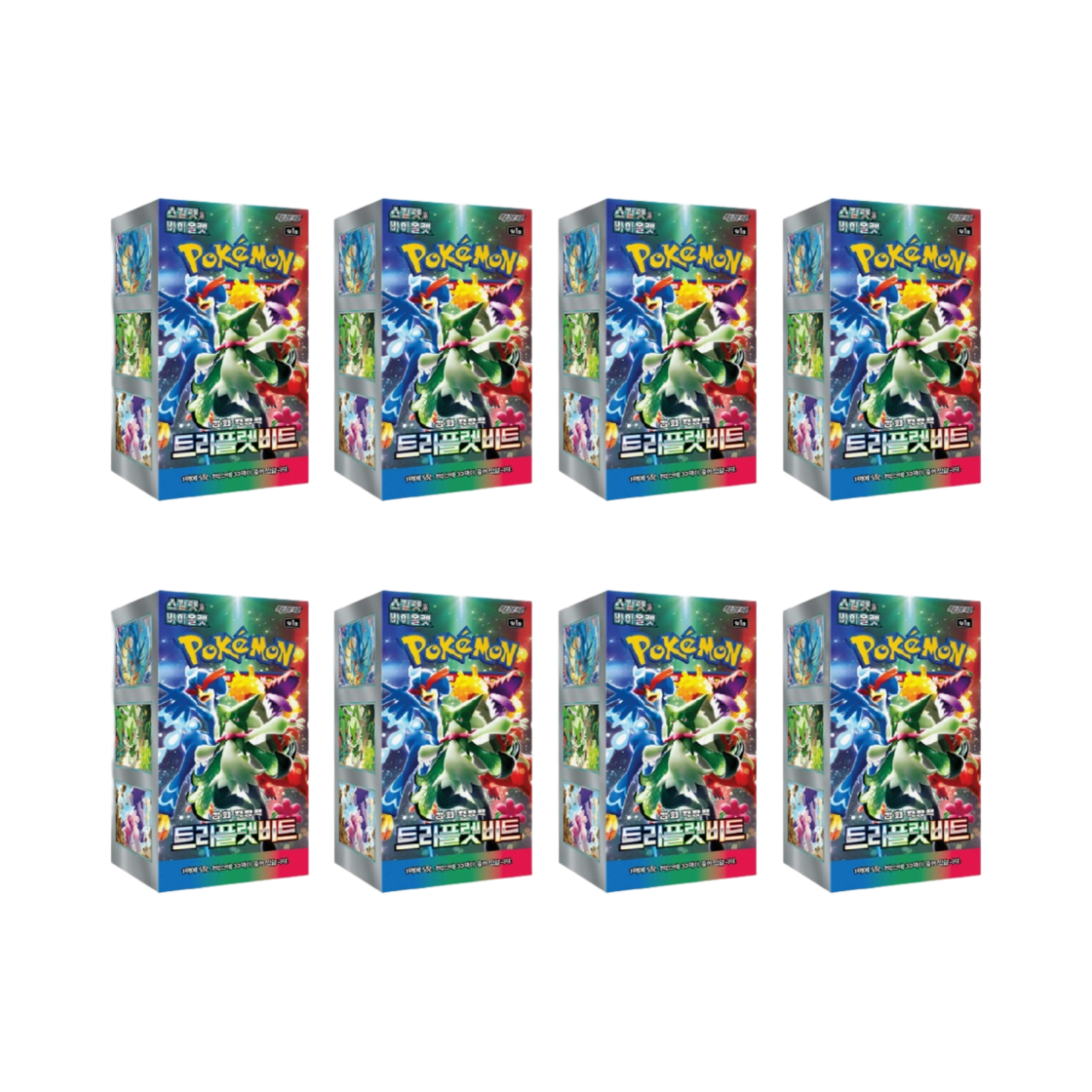 포켓몬 TCG 스칼렛 & 바이올렛 확장팩 트리플렛비트 8박스 (총 240팩)(Pokemon TCG Scarlet & Violet Expansion Pack Tripletbeat 8 Boxes (Total Pack of 240)) - 1