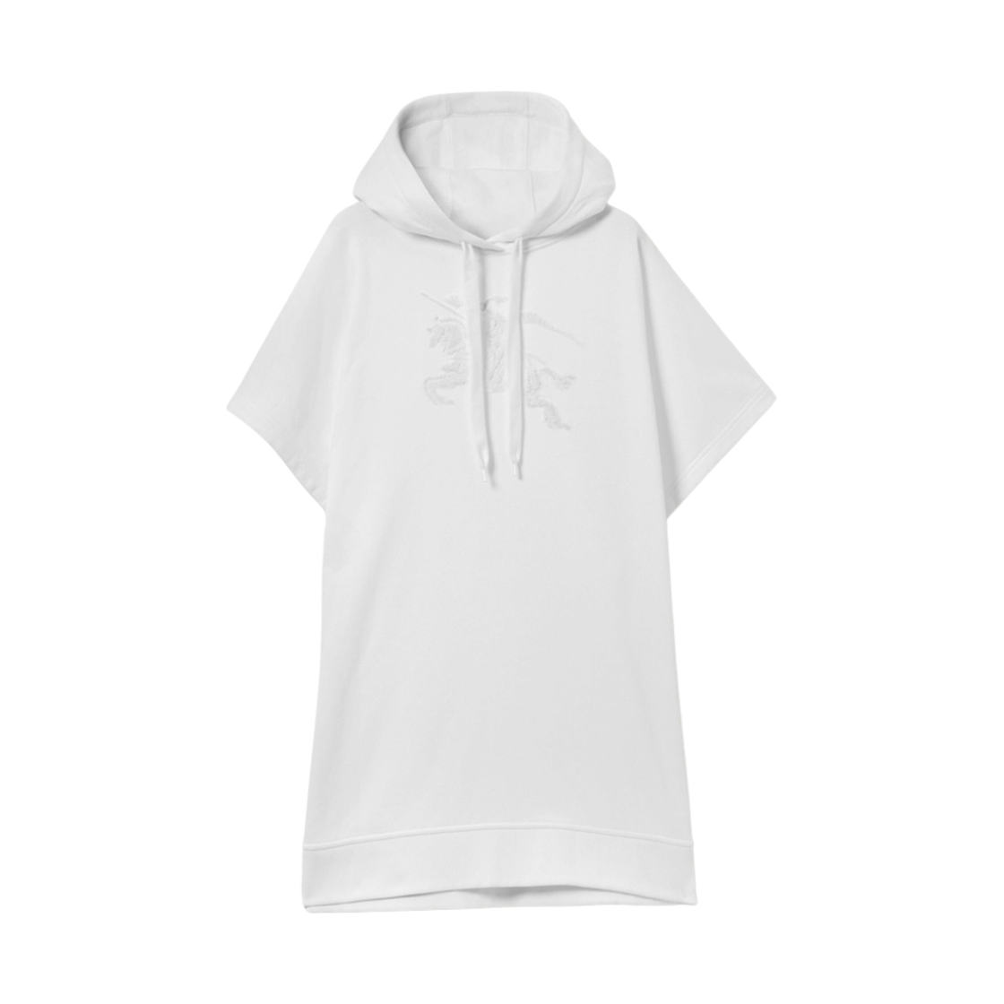 버버리 EKD 모티프 코튼 자카드 판초 화이트(Burberry EKD Motif Cotton Jacquard Poncho White) - 1