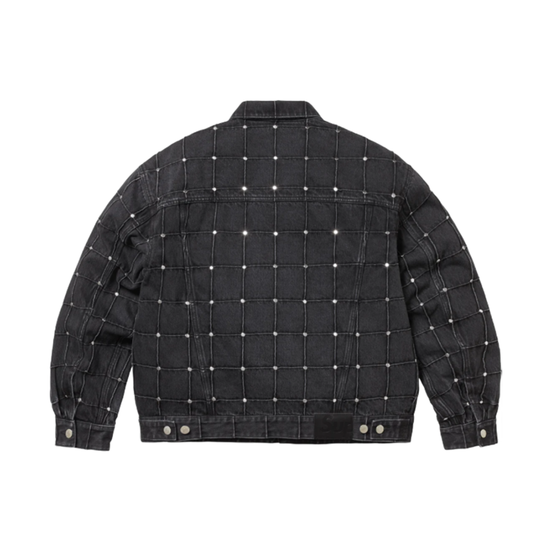 슈프림 스터디드 심 데님 트러커 자켓 블랙 - 25SS(Supreme Studded Seam Denim Trucker Jacket Black - 25SS) - 2