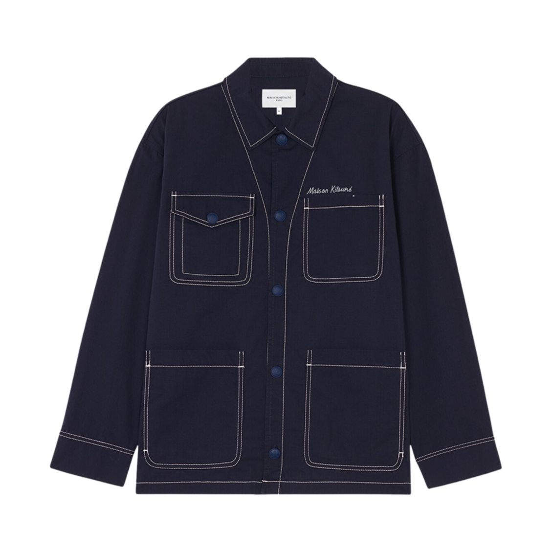 메종 키츠네 워크웨어 자켓 다크 네이비(Maison Kitsune Workwear Jacket Dark Navy) - 1