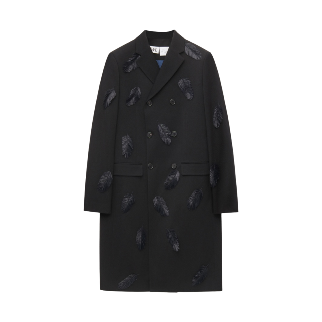 로에베 x 하울의 움직이는 성 울 롱 코트 블랙(Loewe x Howl's Moving Castle Long Coat in Wool Black) - 1