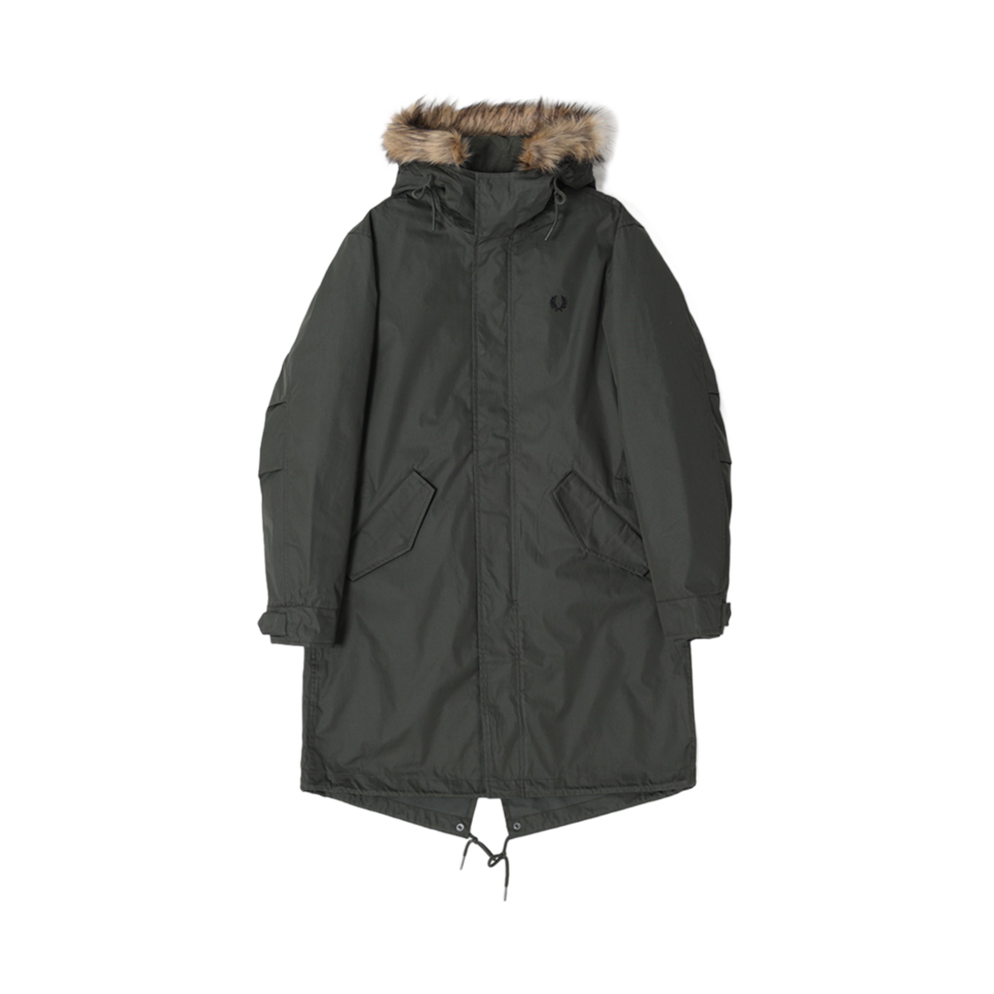 AFPM2438570-601 Fred Perry Zip-In Liner Parka Hunting Green