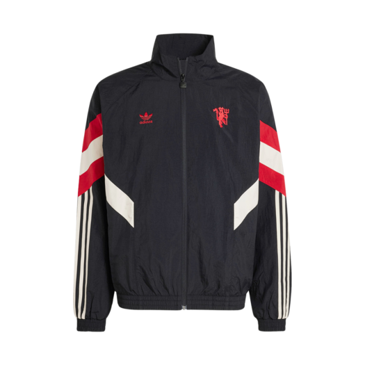 IS6525 Adidas Manchester United Originals Track Top Black Red - KR Sizing