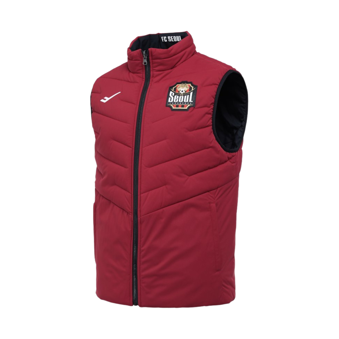 PP3FS25M131 PRO-SPECS X FC SEOUL Authentic Reversible Padded Vest Red