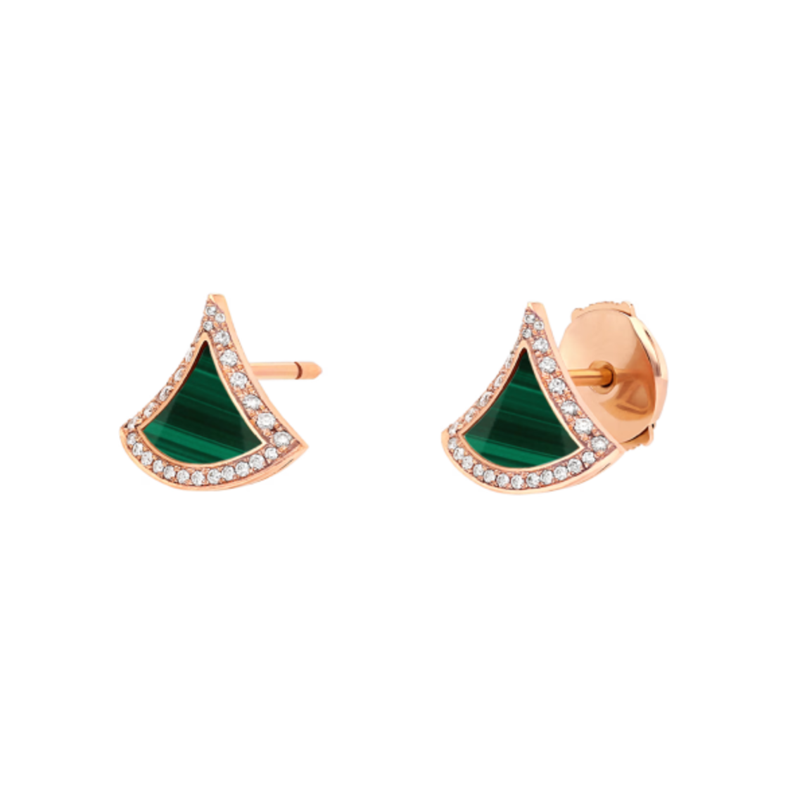 불가리 디바스 드림 이어링 로즈 골드 말라카이트 다이아몬드(Bulgari Divas Dream Earrings Rose Gold Malachite Diamond) - 2