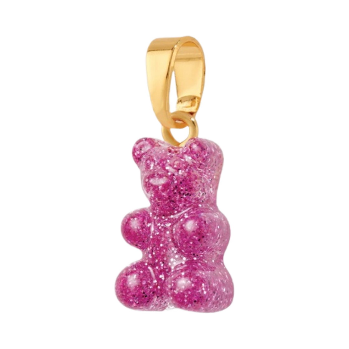 크리스탈 헤이즈 노스텔지아 베어 클래식 커넥터 골드 마젠타(Crystal Haze Nostalgia Bear with Classic Connector Gold Magenta)