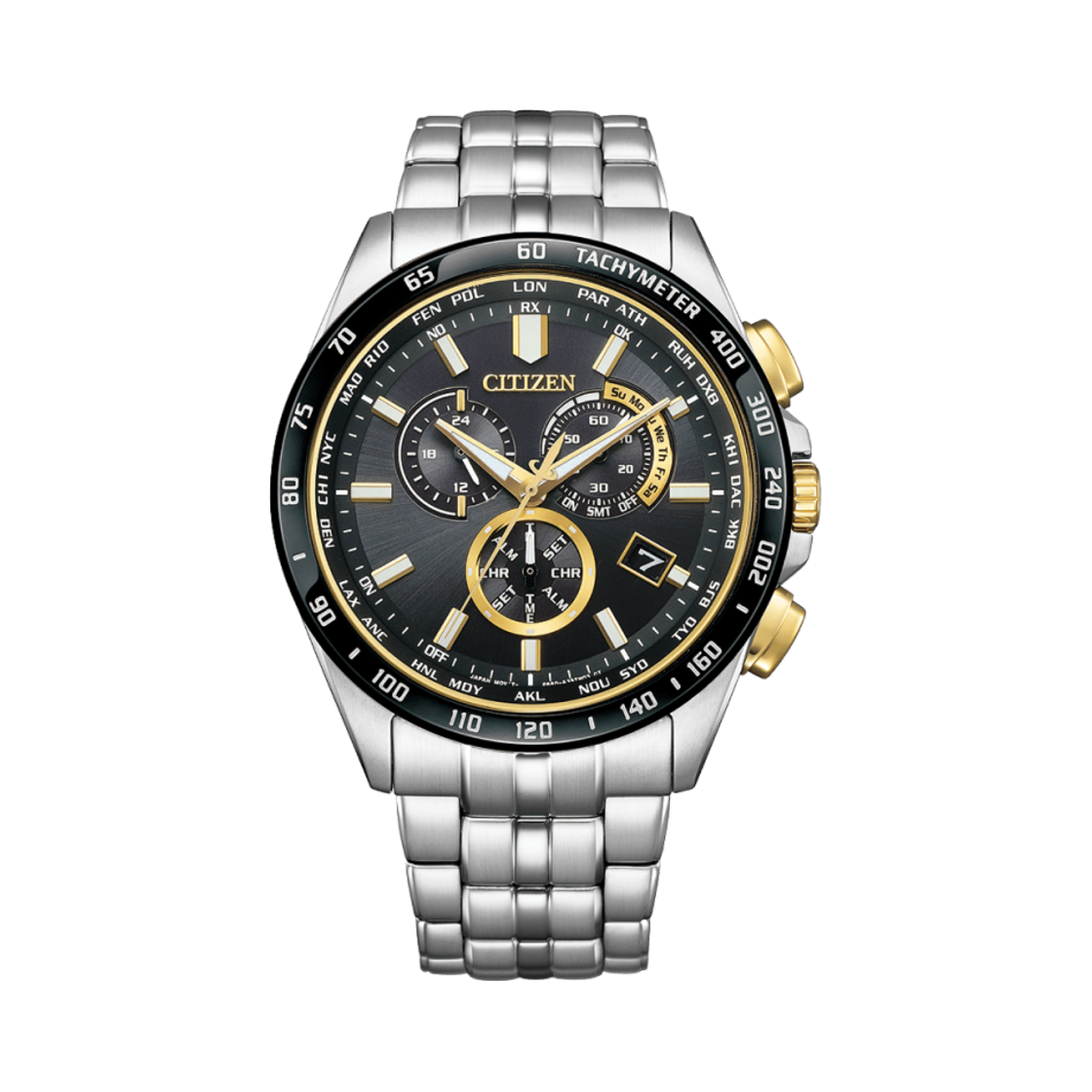 CB5879-53E Citizen Quartz 43mm Stainless Steel Black Silver