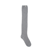 Bensimon Ribbed Loose Knee Socks Grey