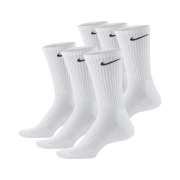 Nike Everyday Cushioned Training Crew Socks White (Bundle of 2 x 3 Packs/Korean Ver.)