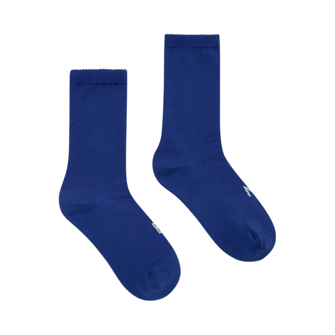 - Budhi Mudra Rib Ankle Socks Blue