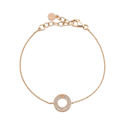 (W) Emporio Armani Sterling Silver Components Bracelet Rose Gold