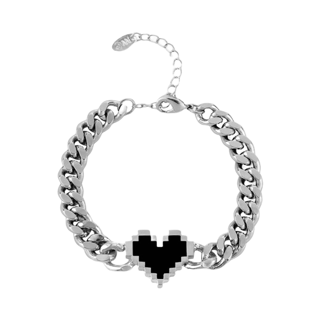 논논 픽셀 러브 브레이슬릿 실버925(Nonenon Pixel Love Bracelet Silver925)