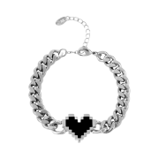 Nonenon Pixel Love Bracelet Silver925