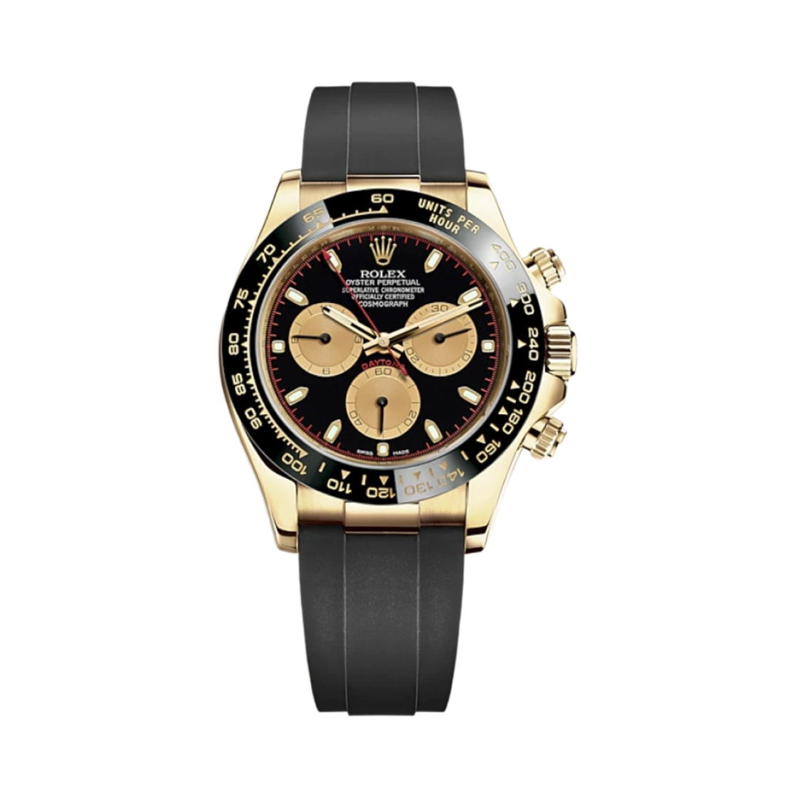 롤렉스 코스모그래프 데이토나 40mm 116518LN 인텐스 블랙 샴페인 오이스터플렉스(Rolex Cosmograph Daytona 40mm 116518LN Intense Black Champagne Oysterflex) - 1