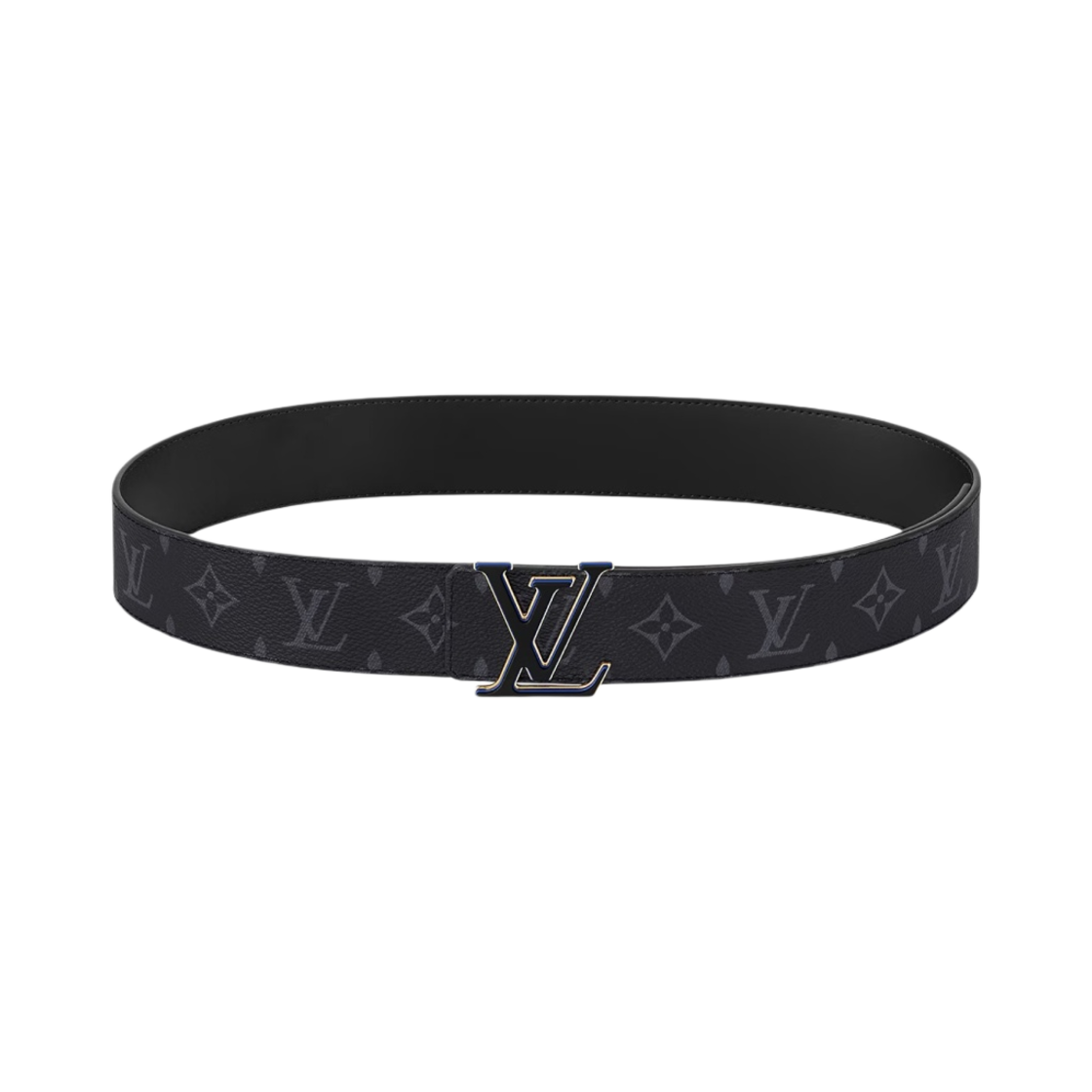 M0341 Louis Vuitton LV 3 Steps 40mm Reversible Belt Eclipse Black