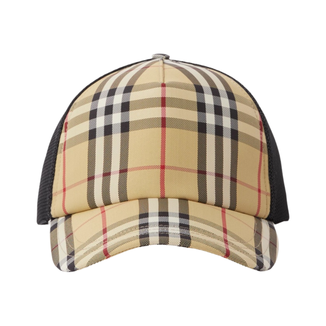 버버리 체크 앤 메쉬 캡 아카이브 베이지